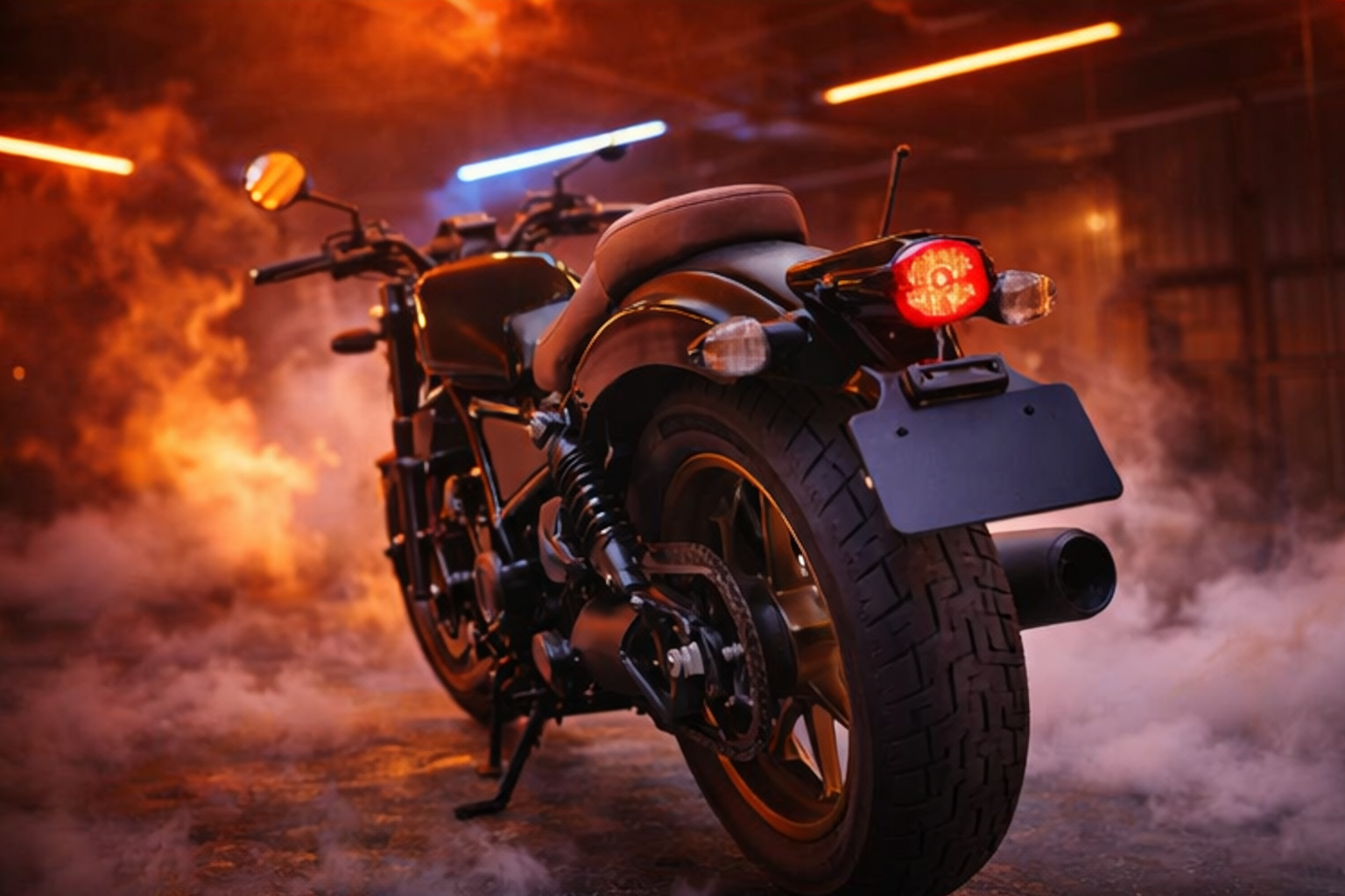 Honda Rebel vue rotative