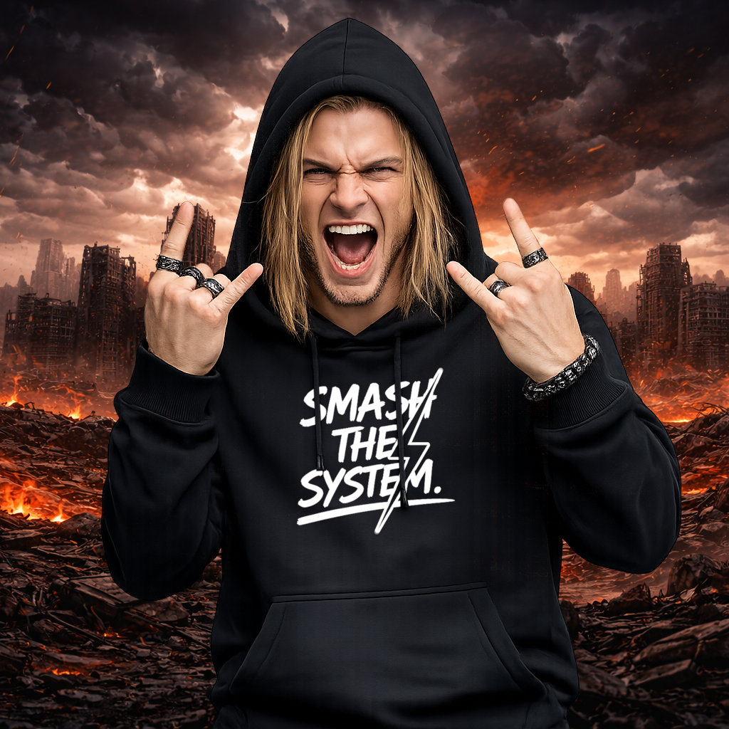 Hoodie Smash The System homme